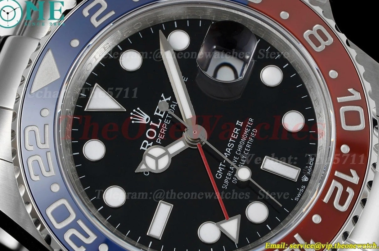 II Oys Cer Master GMT GMF 904L Blue V6 Red VR3285 Pepsi 126710 0319